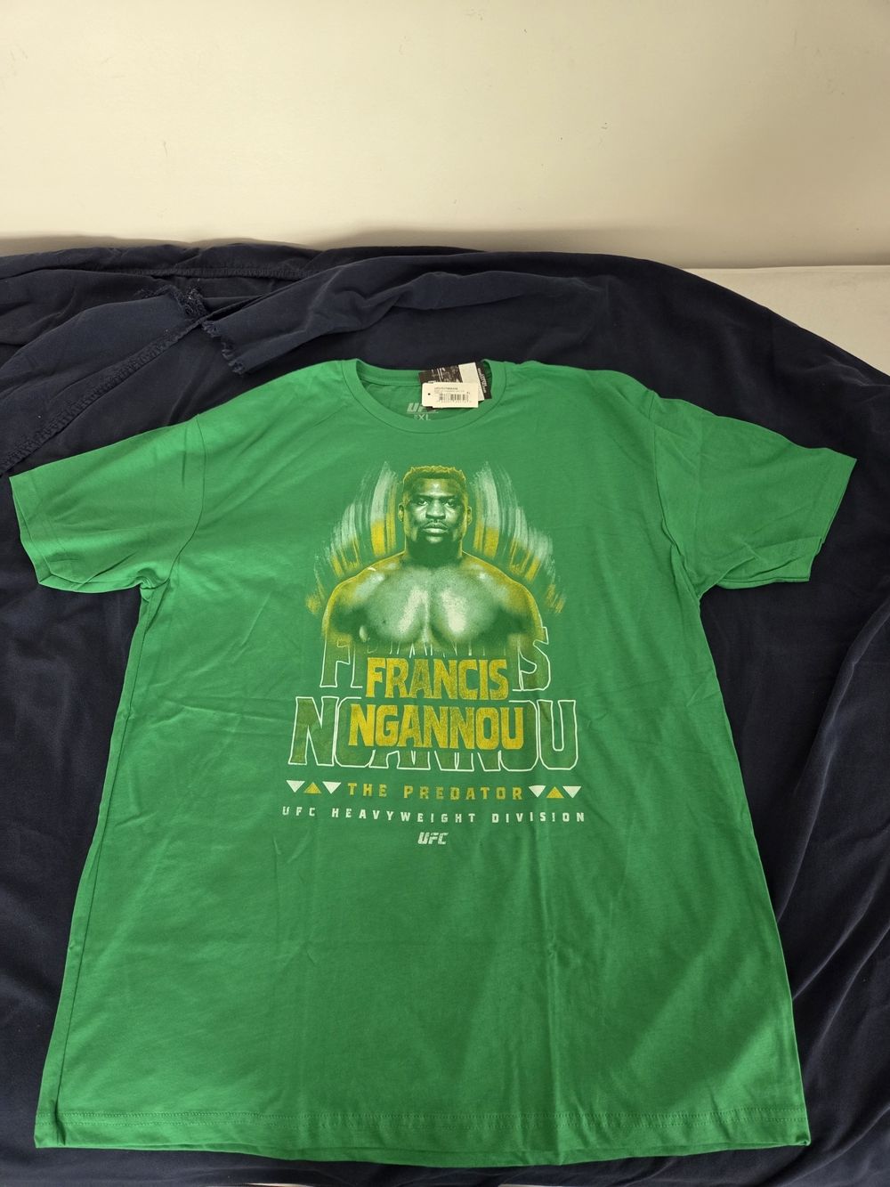 UFC Francis Ngannou Green Graphic T-Shirt